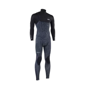 combinaison kitesurf surf wingfoil windsurf ion seek core 5/4 front zip men distorted black LT